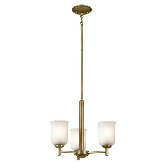 3 Light Mini Chandelier in Traditional Style-15.25 inches Tall and 17.5 inches Wide Bailey Street Home 147-Bel-5147170