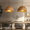 thumbnail image 2 of Arturesthome Nordic Living Room Resin Oval Ceiling Lamps Wabi-Sabi Pendant Light, 2 of 13