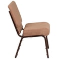 thumbnail image 3 of HERCULES Series 21''W Stacking Church Chair in Plum Fabric - Gold Vein Frame, 3 of 9