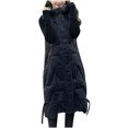 thumbnail image 2 of Fiogavroetic Gilet Sans Manches pour Femmes, Veste Longue d'Hiver en Coton, 2 of 8