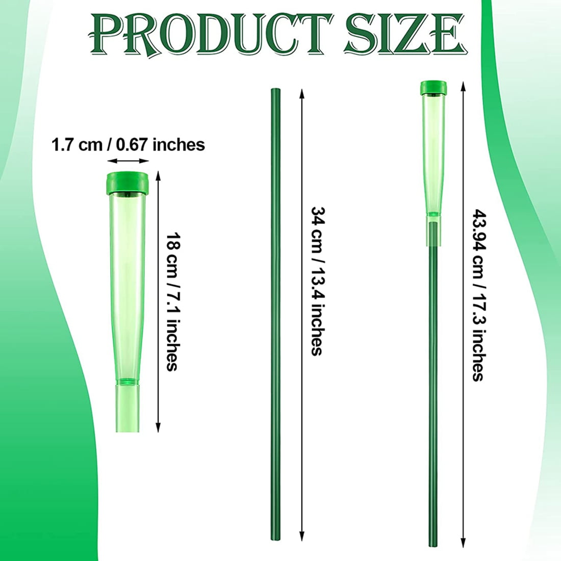 25 Pack Floral Water Tubes for Flowers Long Flower Water Tubes for