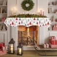 thumbnail image 6 of Red Grey Christmas Fireplace Mantle Scarf, Xmas Tree Snowflake Winter Mantel Cover Table Runner for Home Living Room Door Window, Indoor Outdoor Holiday Party Decor 17" x 60", 6 of 8