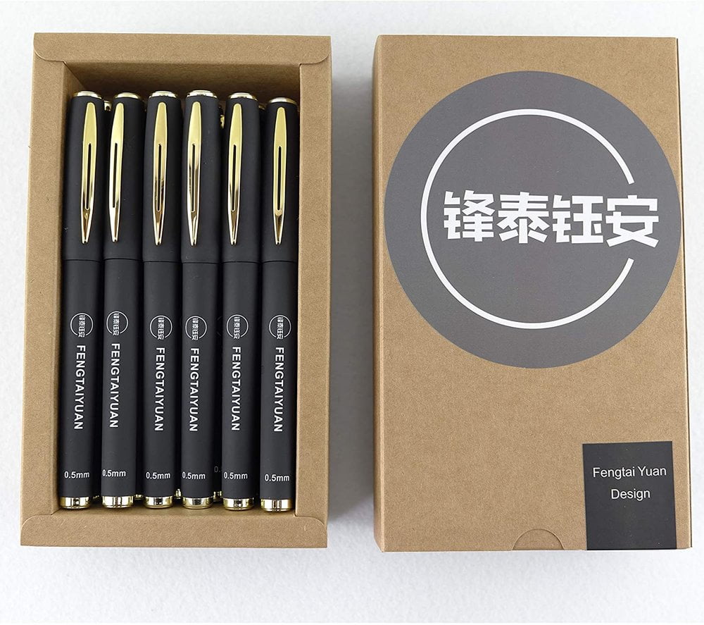 Sencoo 100-pack 0.5 Mm Black Gel Ink Pen Replace Refills Office Products