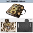 thumbnail image 4 of SEANATIVE Golf Cart Seat Cover, Compatible with EZGO, Club Car, Yamaha, 2-Seater Golf Cart Seat Towel Blanket with 4 Front Pockets, Quick Install, Washable, Aztec Sunflower Highland Cow Print, 4 of 7