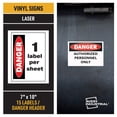 thumbnail image 2 of Etiquetas de vinilo Avery Industrial para letreros, 7 x 10 cm, imprimibles con láser, 2 of 9