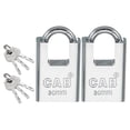 thumbnail image 1 of Candados de acero inoxidable Uxcell, candado de alta seguridad con llaves diferentes, candados con grillete cubierto y llaves 1-3/16, 1 of 7