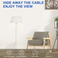 thumbnail image 3 of Cord Hider Wall for One Cord in Cord Covers for Wires on Wall Easy Install Cable Cover Wall Cable Raceway Hide Cords Cable Hider Cord Management Wall x Lin W.in H.in, 3 of 6