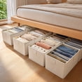 thumbnail image 6 of Fmbmuo Under Bed Storage Containers , Reusable Foldable Storage Bag For Clothes CD Storage For Bedroom Living Room Kitchen Table Home Decor, 6 of 6