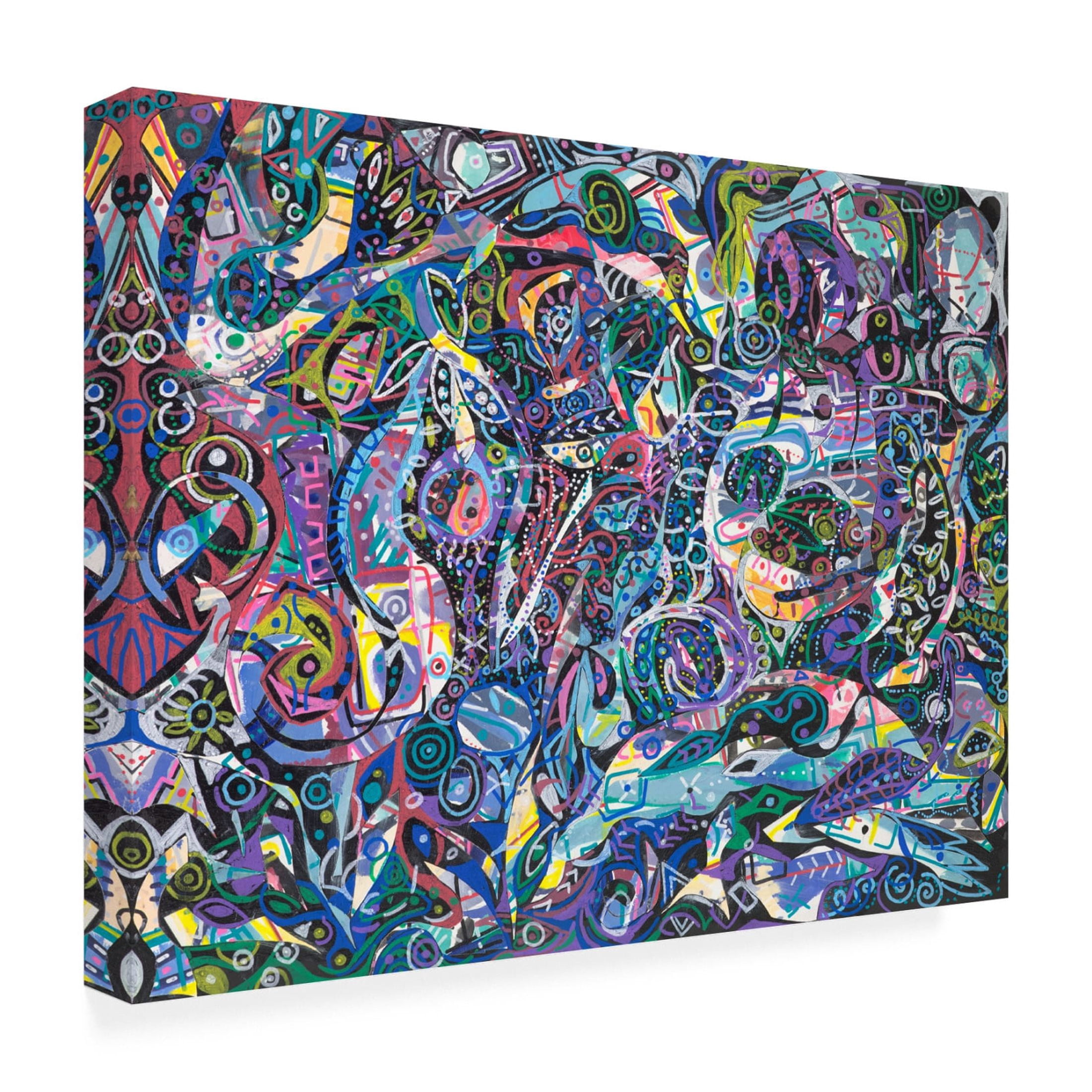 Canvas Wall Art - Ellen Kossoff 'Ocean Peace' Wall Art for Living Room, Bedroom, or Office Décor by Trademark Fine Art - 47 x 35 Inches