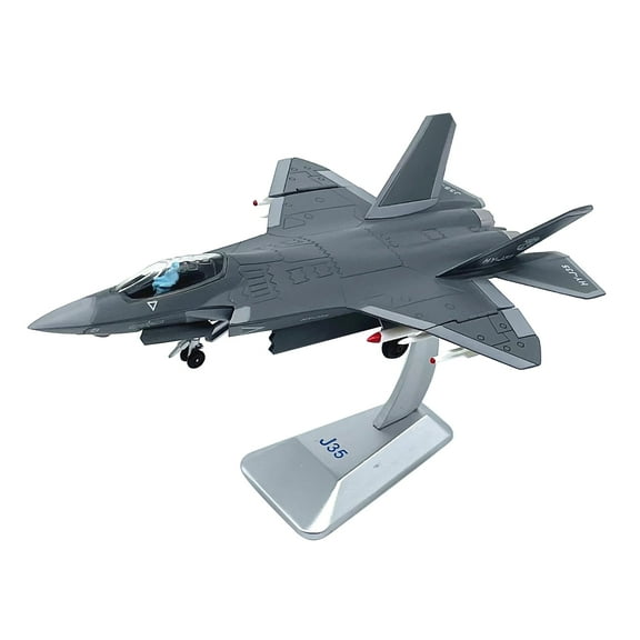 TAPDRA Precision Alloy J-35 Fighter Model 1:100, Detailed Replica, for Display on Shelf & Showcase