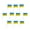 Blue, variant on 10Pcs Ukraine Flags Fade-resistant Small Polyester Vivid Color Ukraine Hand Flags for Party Decoration