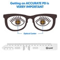thumbnail image 3 of PD Ruler with Instruct Manual - Pupillary Distance Ruler for Pupil Distance Measuring, PD Measurement Tool for Prescript Eyeglass, Include Eye Care Tips, 3 of 5