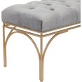 thumbnail image 4 of Metal Bench with Velvet Seat, 4 of 9