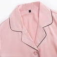 thumbnail image 6 of KEINXS Women‘s Satin Sleepshirt Long Sleeves Oversize Pajama Tops Button Down Nightgowns Sexy Home Wearing New, 6 of 6