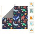 thumbnail image 3 of Rocae The Underwater World for Drying Mat for Kitchen 16*18 inch Easy to Clean Dish Rack Pad, 3 of 8