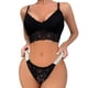 thumbnail image 1 of Gibobby Lencería sexy para mujer Día de San Valentín Conjunto de lencería con aros de talla grande para mujer Ropa interior de dos piezas Ropa interior Ropa de dormir Ani(Negro, XL), 1 of 5