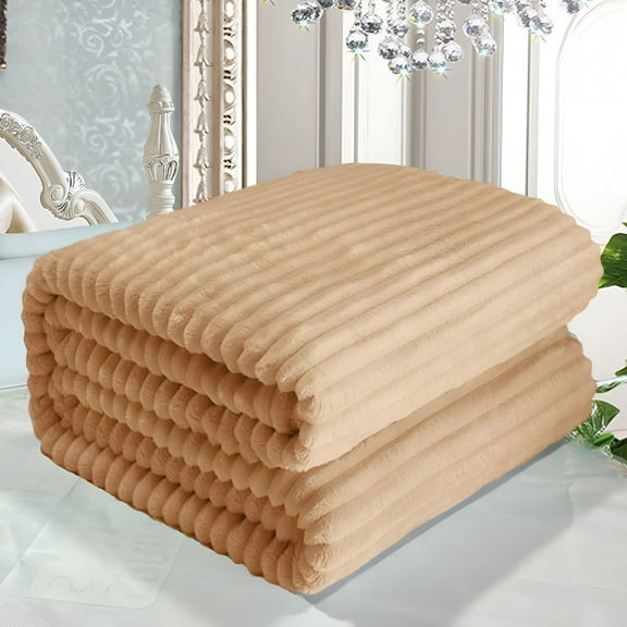 AUQ Coral velvet Weighted Blankets for Adults Queen Size 0.44lbs,Warm Sherpa Fleece Throw Blanket for Sleep and Calm,Soft Cozy Heavy Bed Blanket 27 x 39 Inches