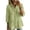 A-Green, variant on 3/4 Length Sleeve Womens Tops Blouses Dressy Casual Shirts Button Solid Color Collared Pullover Elegant Fall Clothes Wine L