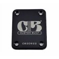 thumbnail image 2 of "Custom Built" Engraved Guitar Neck Plate - Standard 4 Bolt Style - Chrome, Gold or Black, 2 of 4