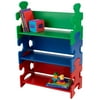 KidKraft Wooden Puzzle Bookcase with Three Shelves, Primary Colors
