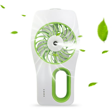 Handheld Misting Fan, TSV Mini USB Rechargeable 2000mAh Battery Operated Misting Fan, Portable Personal Fan with Spray Bottle, Small Water Spray Fan for Office, Home, Dorm, Outdoor and (Best Battery Operated Personal Fan)