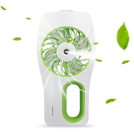 Battery Hand Held Fan Handheld Misting Fan, TSV Mini USB Rechargeable 2000mAh Battery Operated Misting Fan, Portable Personal Fan with Spray Bottle, Small Water Spray Fan for Office, Home, Dorm, Outdoor and Travel ()