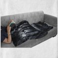 thumbnail image 6 of Night Soft Flannel Fleece Blanket, Moody Monochrome View of Cortlandt Alley Chinatown New York City Dark Urban Scenery, Cozy Plush for Indoor and Outdoor Use, 50" x 60", Black White, by Ambesonne, 6 of 6