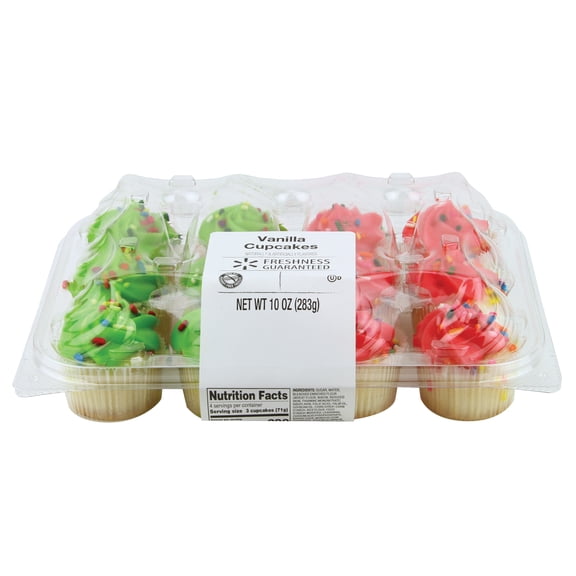 Freshness Guaranteed Vanilla Mini Cupcakes, 10 oz, 12 Count