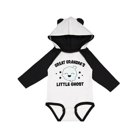 

Inktastic Cute Great Grandpa s Little Ghost with Stars Gift Baby Girl Long Sleeve Bodysuit