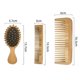thumbnail image 2 of Sistema de cepillo de pelo de bambú, cepillo de bambú de madera natural, peines para las mujeres, 2 of 4