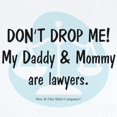 thumbnail image 2 of CafePress - Daddy & Mommy Lawyers Long Sleeve Infant Bodysuit - Long Sleeve Cotton Baby Bodysuit, 2 of 4