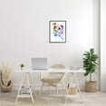 thumbnail image 2 of Pit Bull Casual Watercolor Style Animals & Insects Graphic Art Black Framed Art Print Wall Art, 2 of 7