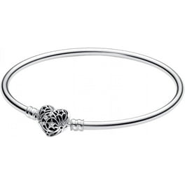 Pandora Open Bangle In Pandora Rose With Silicone Stoppers