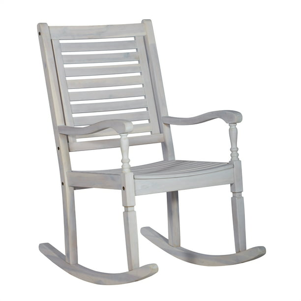 Outdoor Wood Patio Rocking Chair, White Patio Rocking Chair