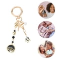 thumbnail image 4 of Unique Bargains 1 Pc Handbag Charm Keychain Tree Bag Accessories Gold Tone Black, 4 of 6