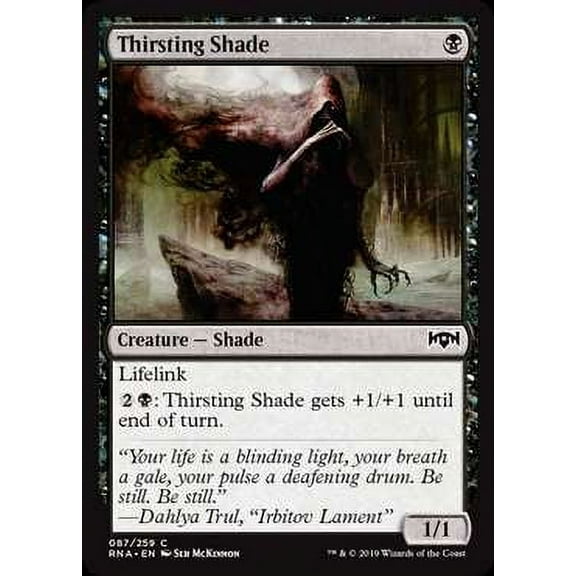 MtG Ravnica Allegiance Common Thirsting Shade #87