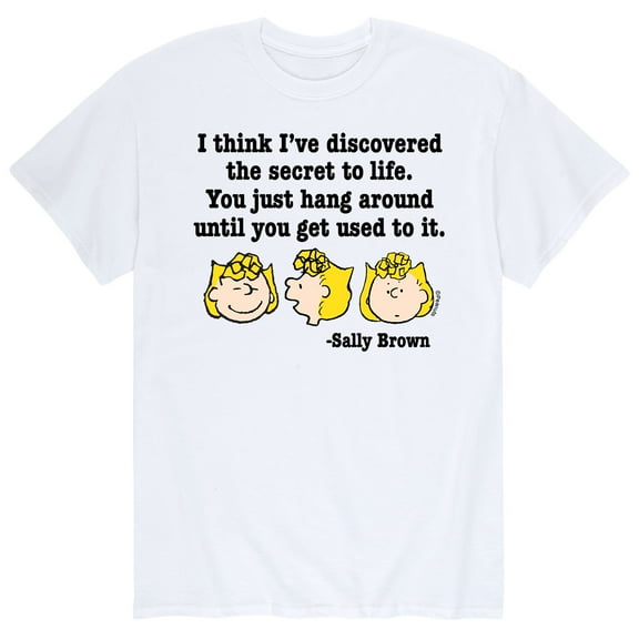 Peanuts - Sally Secret Of Life - Men's Short Sleeve Graphic T-Shirt