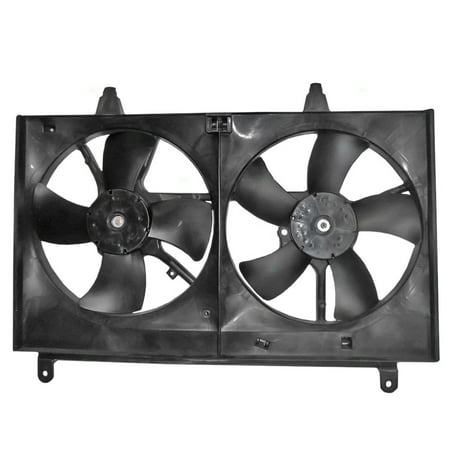 Infiniti I30 Radiator Fan Dual Radiator AC A/C Condenser Cooling Fan Assembly Replacement for Infiniti SUV 21481CL80A ()