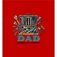 thumbnail image 4 of Dad Fixer Of Things
 Adult Red Crew Neck Short Sleeve Tee-3XL, 4 of 4