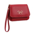 thumbnail image 2 of Women's Lychee Pattern Soft Leather Bowknot Coin Purse, Card Holder Mini Handbag for Everyday Carry, 2 of 6