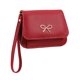 thumbnail image 2 of Monedero/tarjetero mini de piel suave con estampado de lichi y lazo para mujer – Cartera con cremallera para dinero en efectivo, tarjetas e identificación, bolso de mano compacto para uso diario., 2 of 6