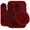 Burgundy, variant on Gorgeous Home Linen #6 Bathroom Set Solid Color Dark Green Bath Rug, Contour Mat And Toilet Lid Cover Non Slip