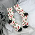 thumbnail image 5 of Rateoe Gnomes Merry Christmas for Women Casual Calf Socks - Cute Crew Socks - Thin Soft Above Ankle Socks Size 5-11, 5 of 6