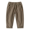thumbnail image 2 of JTieaclothes Boys Casual Loose Fit Long Pants With Pockets Comfortable Elastic Waist Trousers For Kids Age 3 10 Years Daily Wear School Play,Boys Pants Sizes 3-4 Years, 2 of 6