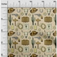 thumbnail image 2 of oneOone Velvet Light Brown Fabric Cowboy Sewing Material Print Fabric By The Yard 58 Inch Wide, 2 of 5