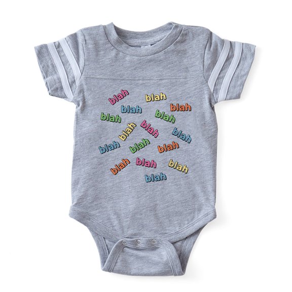 CafePress - Blah Blah_Tr - Cute Infant Baby Football Bodysuit