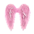 thumbnail image 2 of Alas de plumas de hada ángel para niños, disfraz de alas de ángel, accesorios de decoración para fiesta de Navidad Rosado, 2 of 8