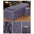 thumbnail image 3 of de cama de con funda de almohada con orificio para respirar y funda para taburete incluida Zulema  Hoja de cenefa de mesa de masaje, 3 of 8