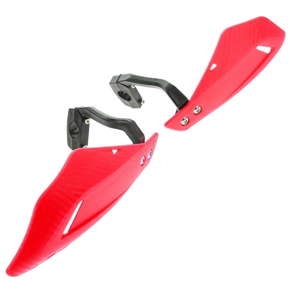 HAKIDZEL Motorcycle Hand Protectors Motorcycle Handguards Hand Shield Red Pair Hand Safety