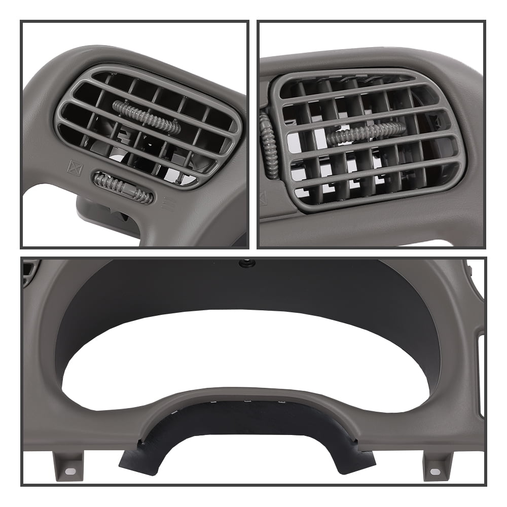 PIT66 Dash Board Bezel Replace Gray Fit for Blazer Jimmy Sonoma S10 Bravada 1998-2004